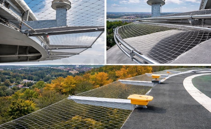 Helikopter pisti çelik ağları